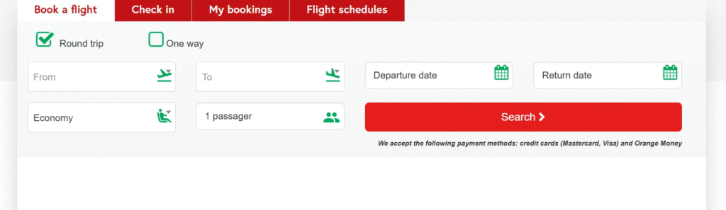 Air Senegal CCS Terminal